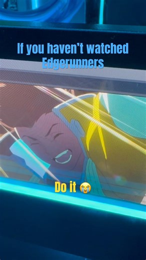 Watching Edgerunners ON the PC is crazy #shorts #cyberpunk2077