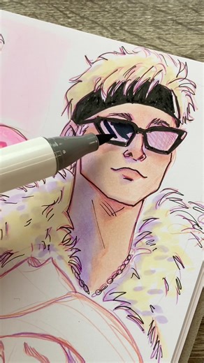 Creating Ken Art with Ohuhu Markers - Part 2
