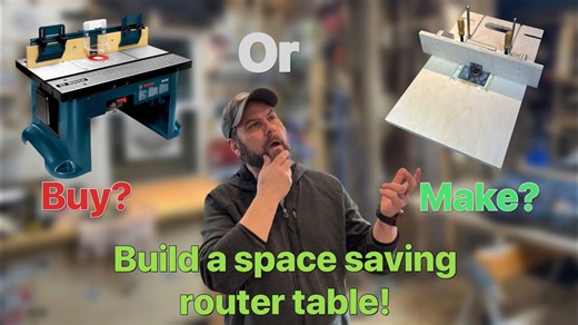 How to build the easiest portable plywood router table | DIY woodworking guide