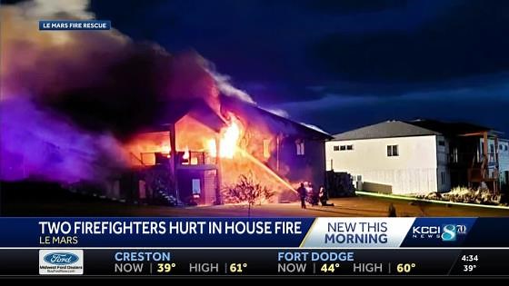 Northwest Iowa firefighters injured while battling house fire