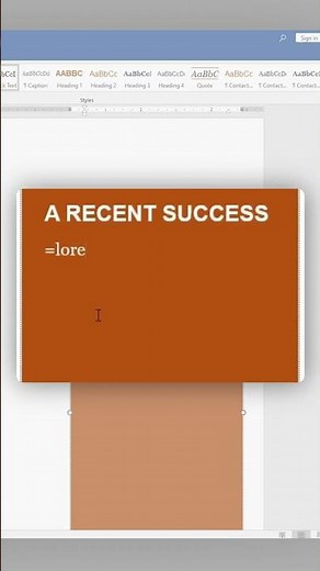 How to create a placeholder text easily and quickly on Word