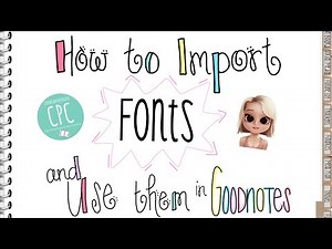 How to Import Fonts to your iPad & Use them in Goodnotes #tutorial #goodnotes #digitalplanning