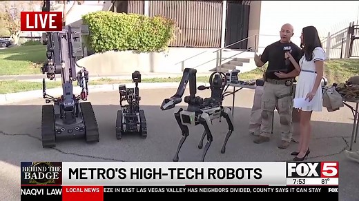 CHECK IT OUT: The Las Vegas Metropolitan Police Department’s specialized ARMOR section stopped by FOX5 🤖 | FOX5 Las Vegas