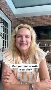 29K views · 108 reactions | Can you read or write in cursive? Cursive, writing classes are being brought back to the elementary schools. #genz #cursive #cursivewriting | Whitney Pannell | Facebook