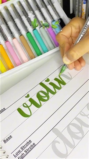 How to do calligraphy with normal pen, greeting card lettering #calligraphy #handwriting #shorts #yt