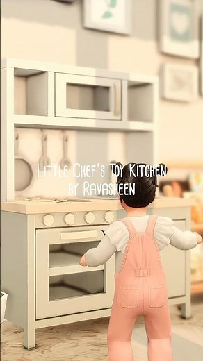 🍳 Sims 4 Mod | Little Chef‘s Toy Kitchen By Ravasheen #thesims4 #thesims4mods