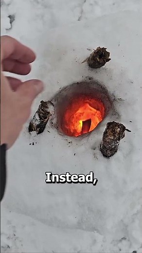 He Built a Fire Inside Snow… and It Actually Worked! 🔥❄️#shorts #trending #viralvideo #shortvideo