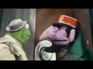 Sesame Street Count von Count as an Elevator Operator with Kermit the Frog