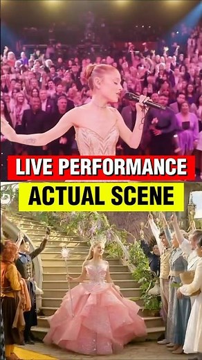 Ariana Grande No One Mourns The Wicked Live VS Movie #shorts #wicked #arianagrande
