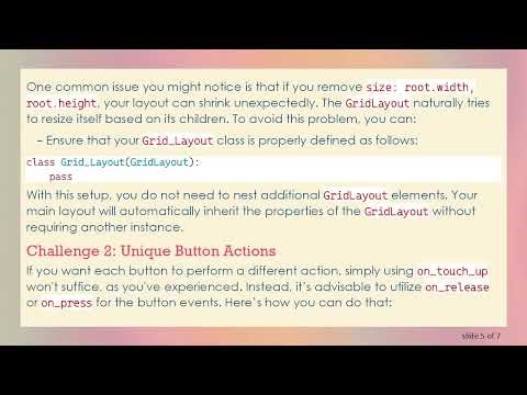 Mastering Kivy: How to Handle Multiple Buttons in a GridLayout