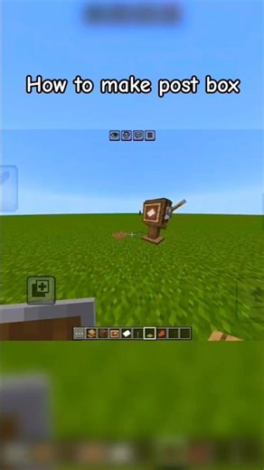 how to make post box #shorts#gaming#minecraft