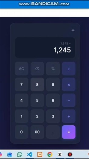 Calculator in HTML, CSS and JavaScript complete tutorial #codingstyle