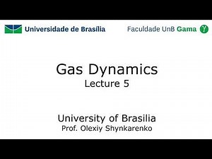 Gas Dynamics: Lecture 5: Oblique Shock and Expansion Waves
