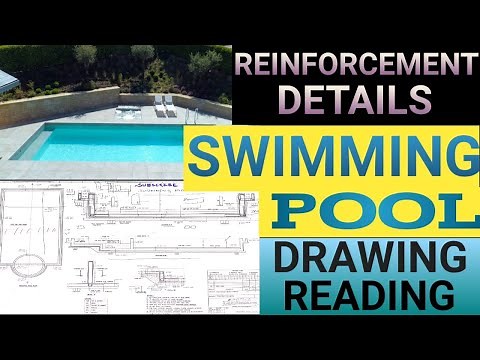 Swimming Pool reinforcement details|swimming pool design|Drawing reading in Civil engineering|