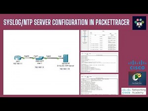 Syslog and NTP Server Configuration in Packettracer | Networking Academy | #syslog | #ntp | #server
