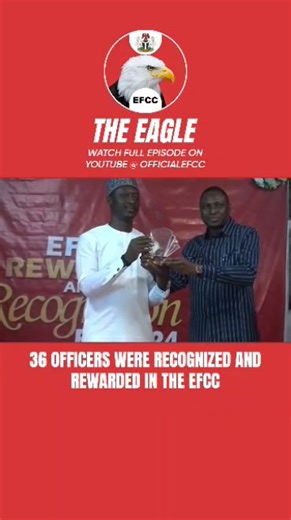EFCC RECOGNISES, REWARDS OFFICERS FOR DEDICATION. Visit EFCC's YouTube Channel for details | Economic and Financial Crimes Commission