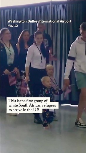 White South Africans Granted Refugee Status Arrive in U.S.