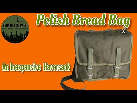 Polish bread bag, an inexpensive haversack plus loadout of day hike kit.
