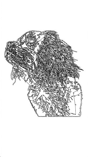 Minimalist Dog Art (One Line Drawing) 🖊️ #onelineart #linedrawing #dogart #satisfying #art shorts