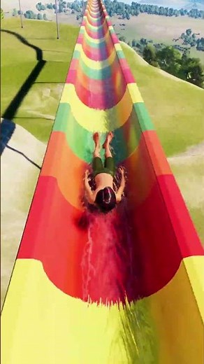 Only the brave go up this hill / Planet Coaster 2 #waterslide #waterpark
