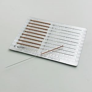 [Hot Item] 100PCS 50mm Chinese Medical Sterile Disposable Copper Acupuncture Needle