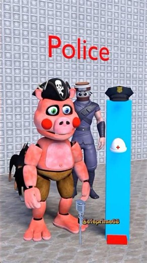 Hero Police to the Rescue #funny #fnaf #animation