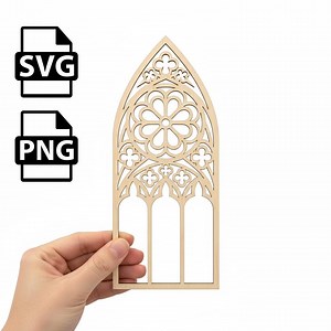 Blumen Gothic Fensterbild SVG | Laser Cut Vorlage (Digitale Datei) - Etsy.de
