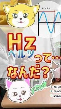Hzってどういう意味なの？ #Hz #ヘルツ #交流 #雑学