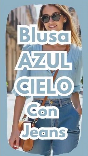 Outfits with a sky blue blouse and jeans: freshness and style #fashion #style #outfit