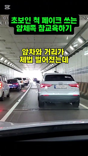 초보인 척 페이크 쓰는 얌체운전 참교육 #linecutter #끼어들기위반 #안전신문고 #참교육 #실선위반 #범칙금