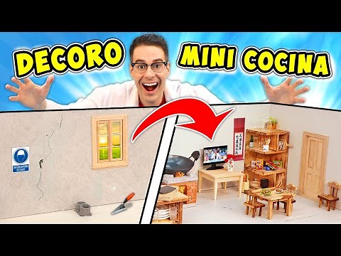 Decoro la COCINA MINIATURA JAPONESA | El Gallinero de Mike