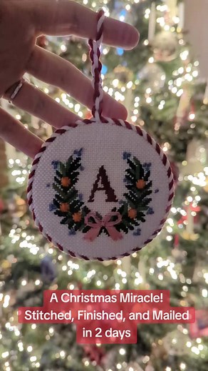 A Christmas Miracle: Stitched and Mailed in 2 Days