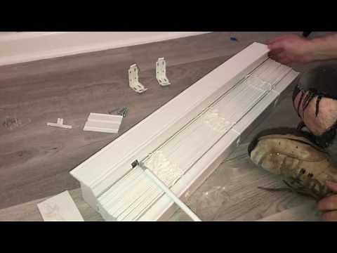 Installing 2” faux wood Venetian window blinds - How to install cordless blinds