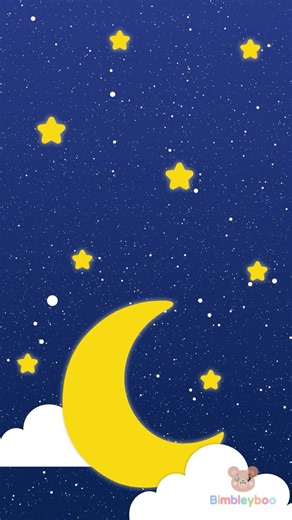 Lullaby Moon & Stars | Gentle Goodnight Song for Babies & Kids | Bimbleyboo #shorts