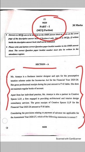 ✅ca inter sept 2026 taxation paper mcq solutions💯|ca inter GST and dt mcq answers sept 2026