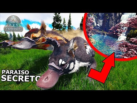 EL PARAISO SECRETO DE LOS DINOSAURIOS MAEWING! zona secreta para conseguir dinosaurios ARK Fjordur