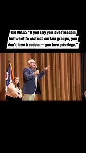 What does freedom mean to you? #timwalz #america #privilege #freedom #civilrights | Dream for America