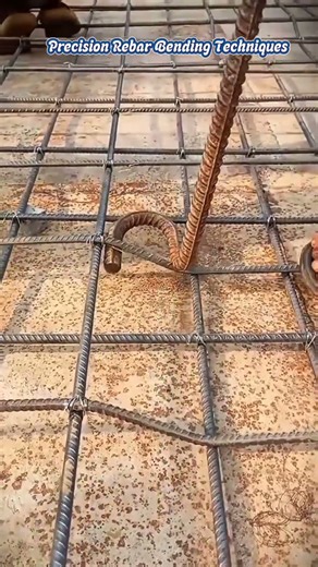 Precision Rebar Bending Techniques #shortsfeed #satisfying #diy #hack #shortvideo