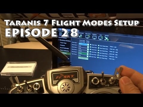 FrSky Taranis Setup 6 Flight Modes Mix plus 1 for APM Ardupilot