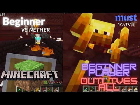 A Beginner Entered the Nether. Destiny Did the Rest. | Trying to BEAT MINECRAFT PART 1
