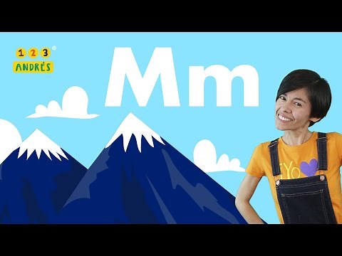 ABECEDARIO: Canción de Letra M -- Sonidos Ma Me Mi Mo Mu - 123 Andrés - "Canta las Letras"