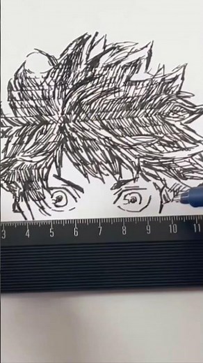 Drawing Hinata in a uniquely quirky way! #haikyuu