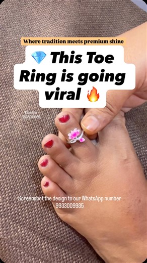 Kila Silver Jewellery | Like ❤️ & share this with all toe ring lovers 👣 ✨ Premium Toe Rings – Pure Elegance in Every Step ✨ Add a graceful sparkle to your feet... | Instagram