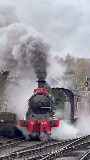 44K views · 996 reactions | Lambton Colliery No 29 ‘Peggy’ leaves Grosmont Station hauling the Christmas Pullman dining train with a little help at the rear from 47077 ‘North Star’. | North Yorkshire Weather Updates | Facebook