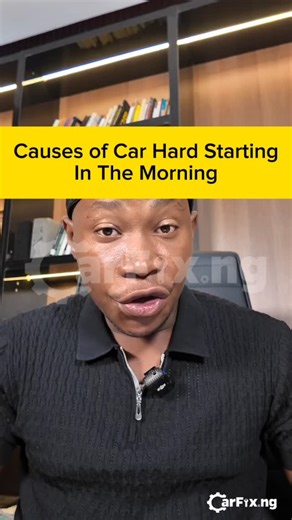 CarFix Of Abuja on Instagram: "If your car struggles to start every morning, don’t ignore it. That small delay is your engine warning you. Common causes include: • Weak battery • Failing fuel pump • Dirty injectors • Bad sensors • Oil too thick for cold starts Most people keep driving… Until one morning it refuses completely. Early checks are cheap. Breakdowns are not. #Davido #wizkid #CarterEfe #burnaboy #gehgeh"