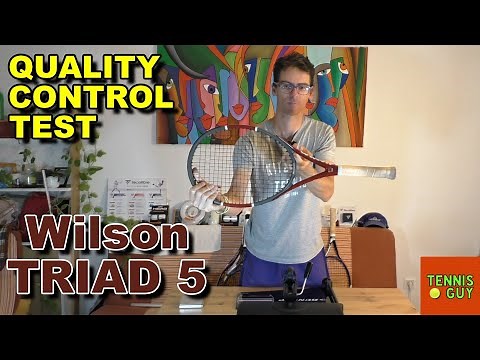 WILSON TRIAD 5 Tennis Racket Quality Control Test | Tennis Guy