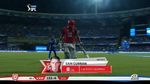 M24: MI vs KXIP – Sam Curran Wicket | IPLT20