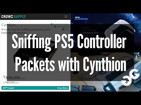 Sniffing PS5 Controller Packets with Cynthion
