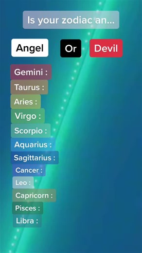 Discover Your Zodiac Sign: Angel or Devil Traits