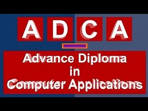 Adca computer ka 1st semester ka question paper ll adca course kya hai ll paper full detail